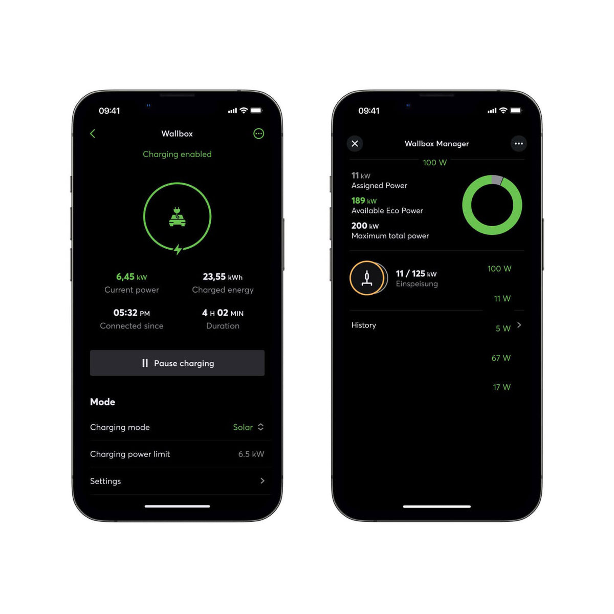 Cargador de Vehículo Eléctrico Wallbox 11kW – Carga Dinámica con Gestión de Energía LOXONE