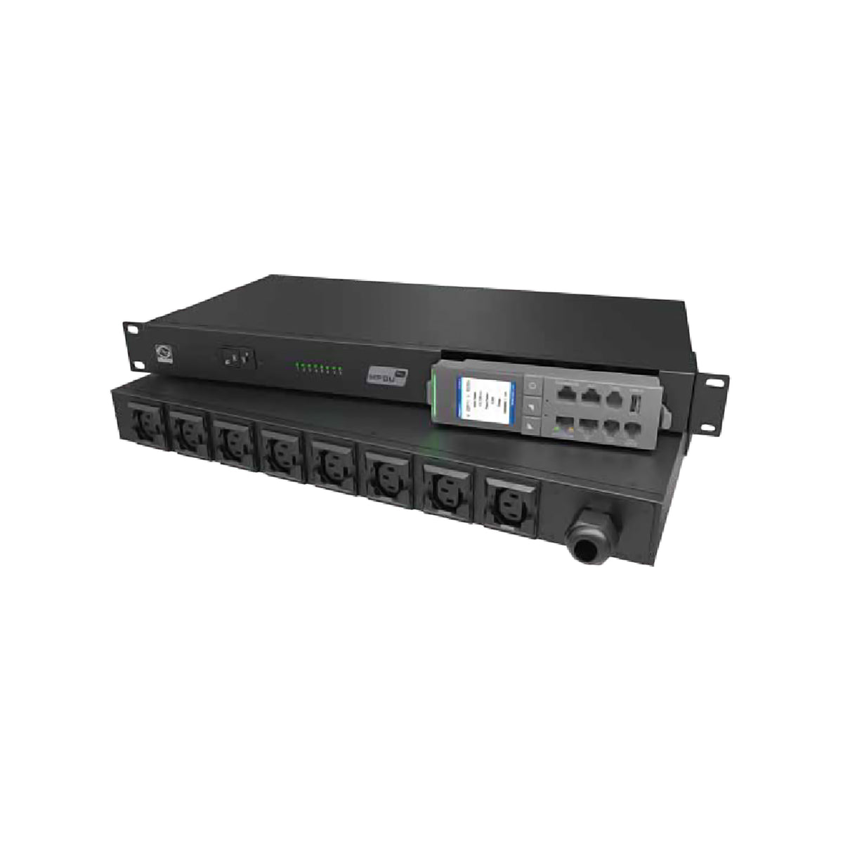 PDU Inteligente Horizontal 32A Monitoreable y Administrable – Distribución de Energía en Rack