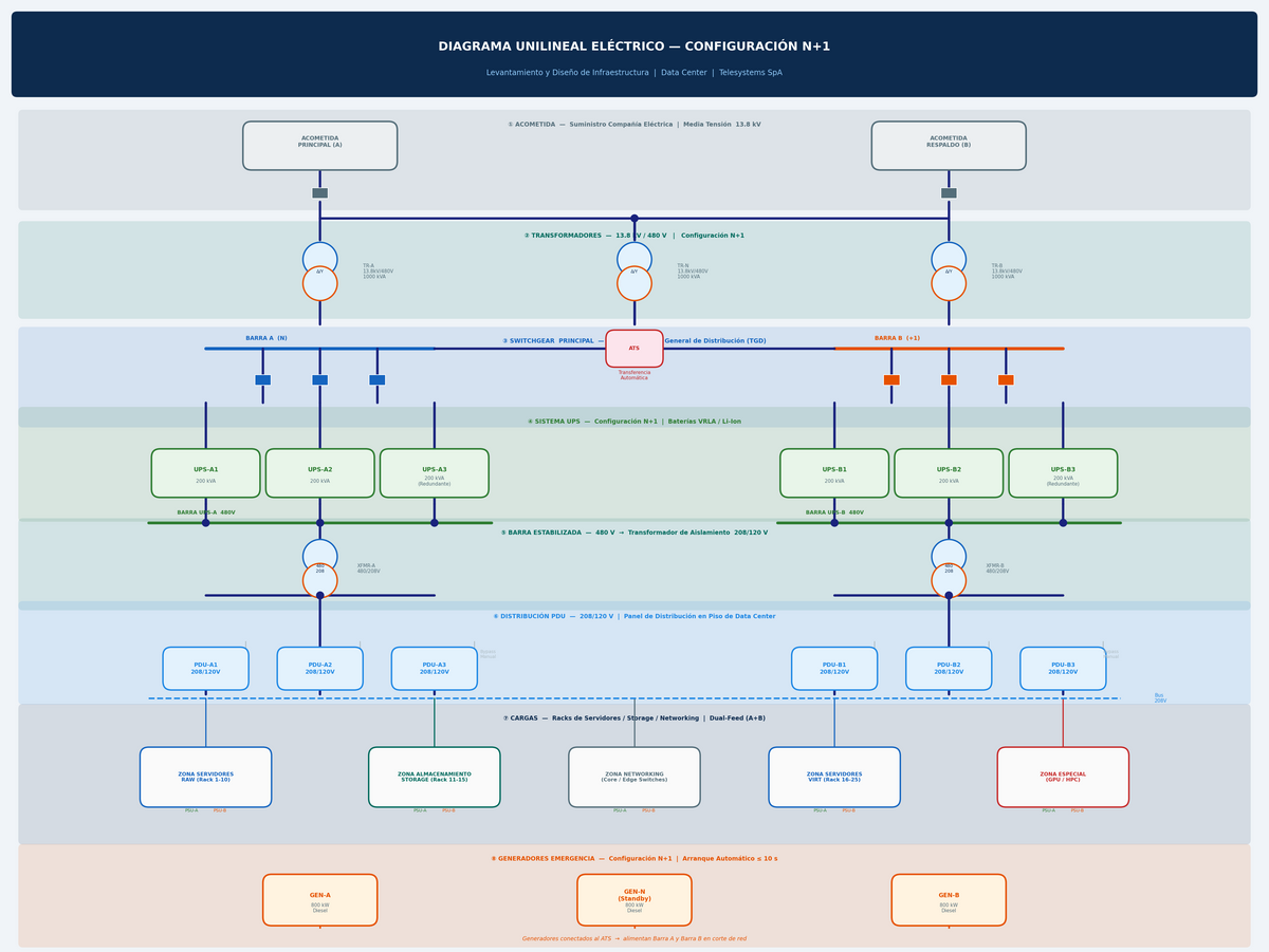 Diseño e Ingeniería de Infraestructura para Data Centers – Levantamiento Técnico en Terreno